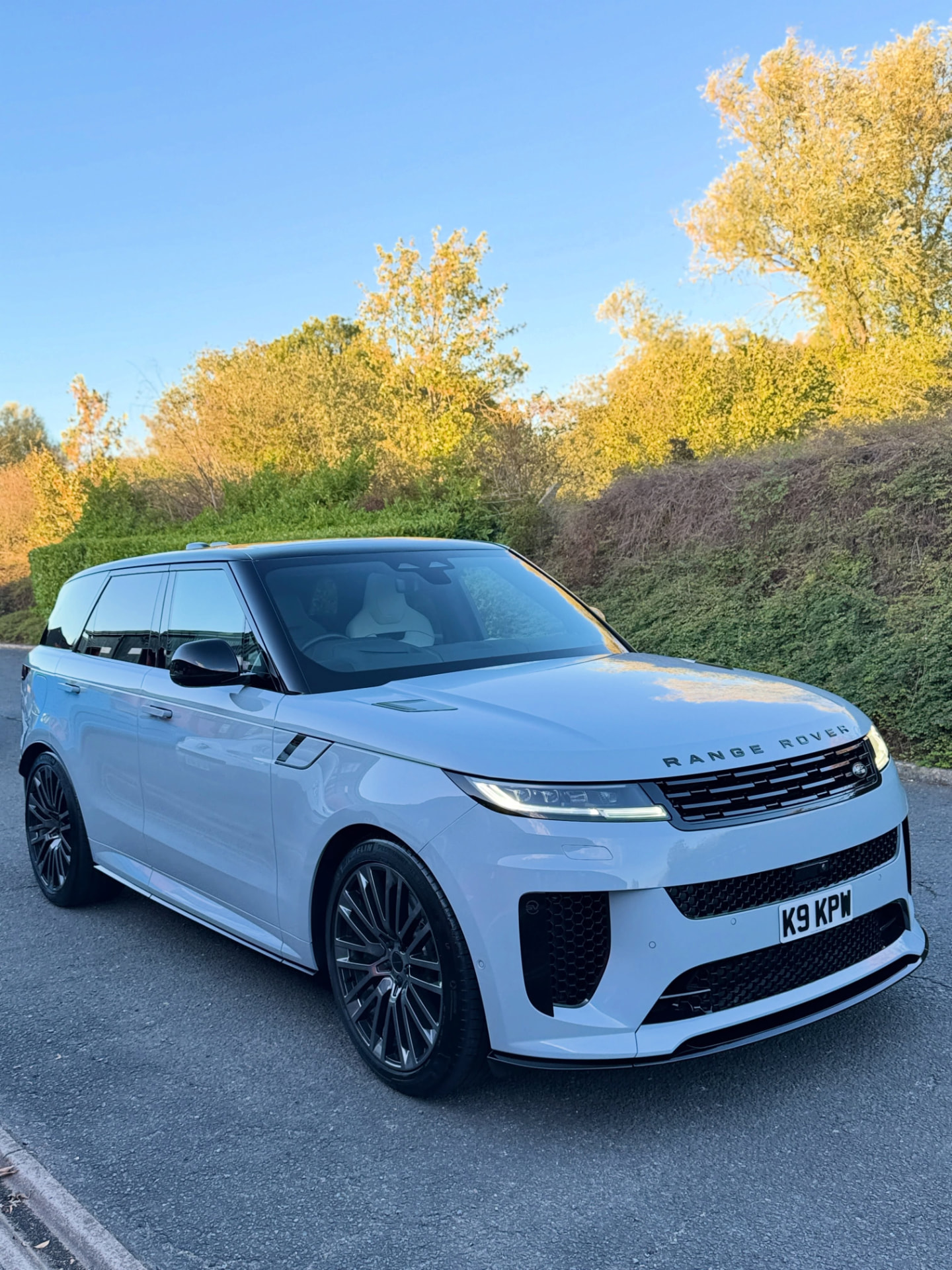 Grey Range Rover Sport after detailing